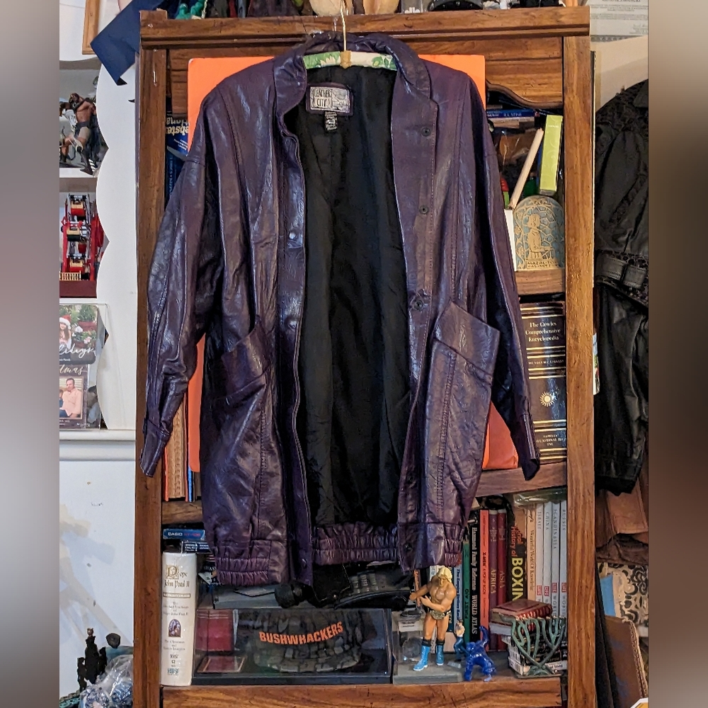 Purple Leather Jacket